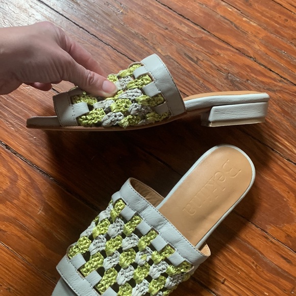 Beklina Woven Leather Slide Sandals size 7 - Picture 2 of 3